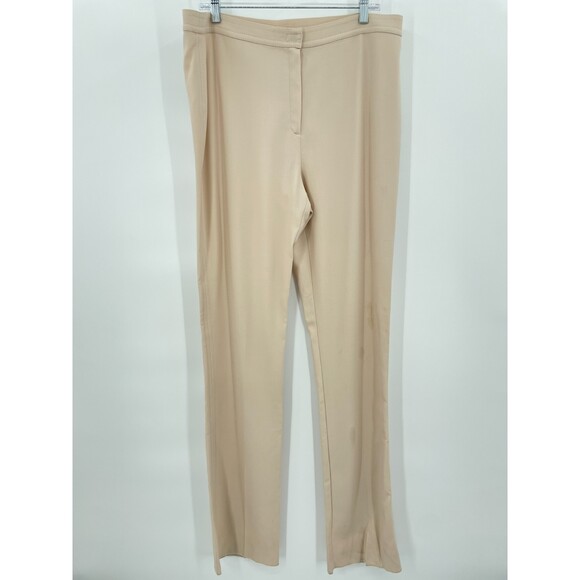 MARINA RINALDI Virgin Wool High Rise Stretch Pleated Slacks Dress Pants EUR 25 - Picture 1 of 9